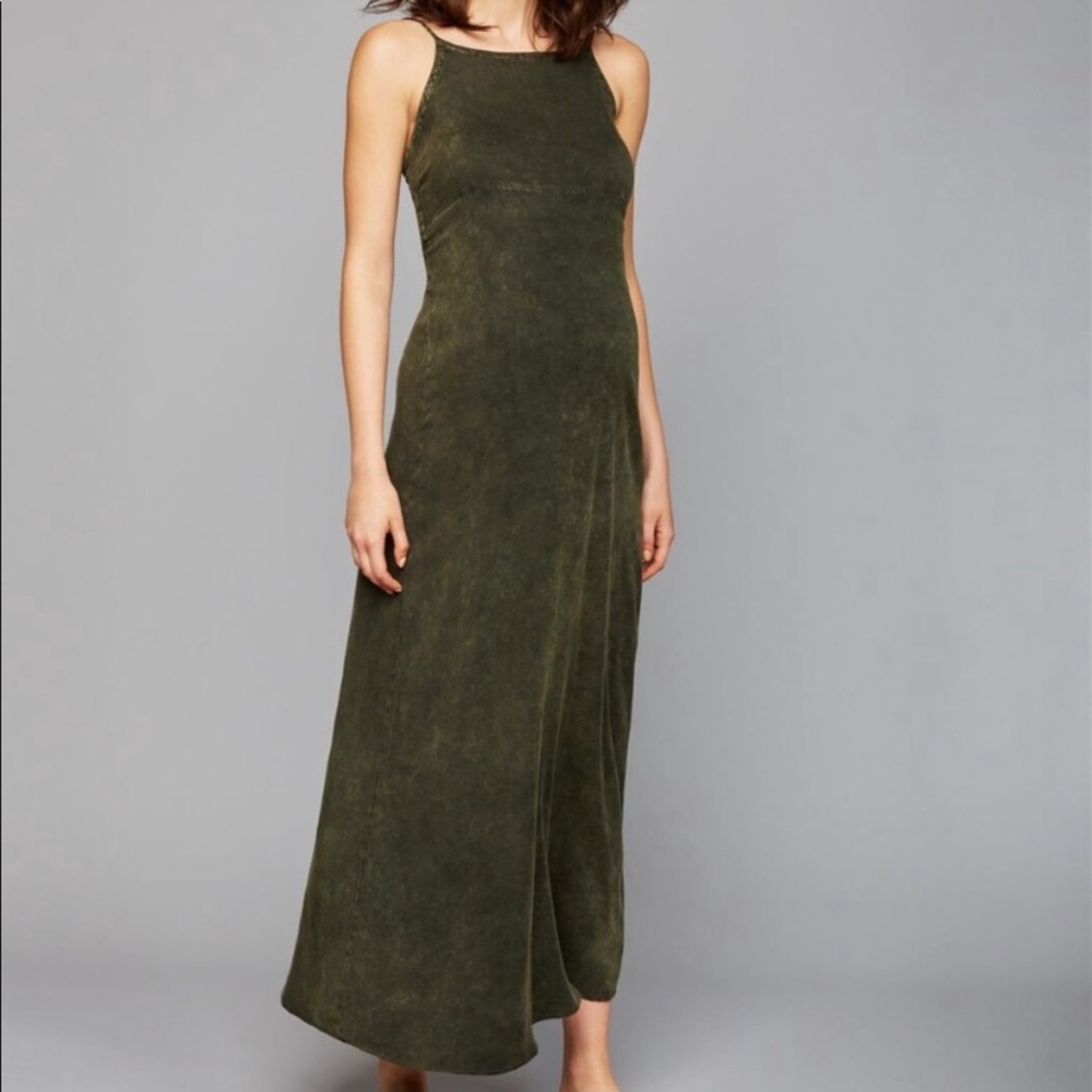 Chaser Maternity Distressed Dress